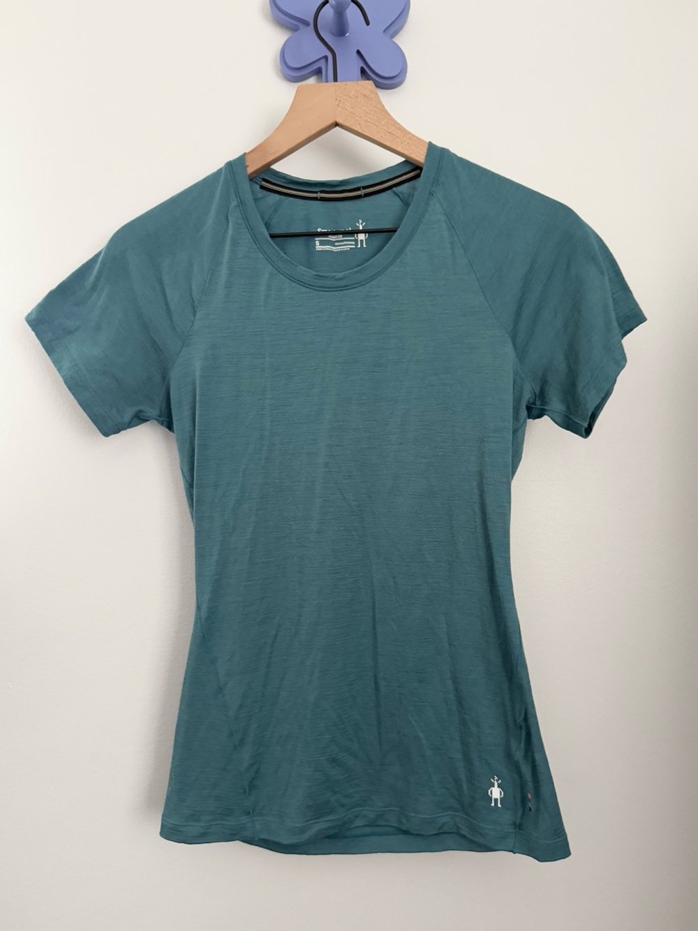 Smartwool Small Merino 150 Short Sleeve Tee Teal Hike Outdoor